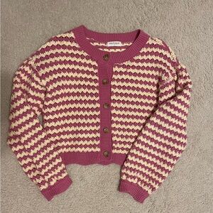 Boutique button front sweater